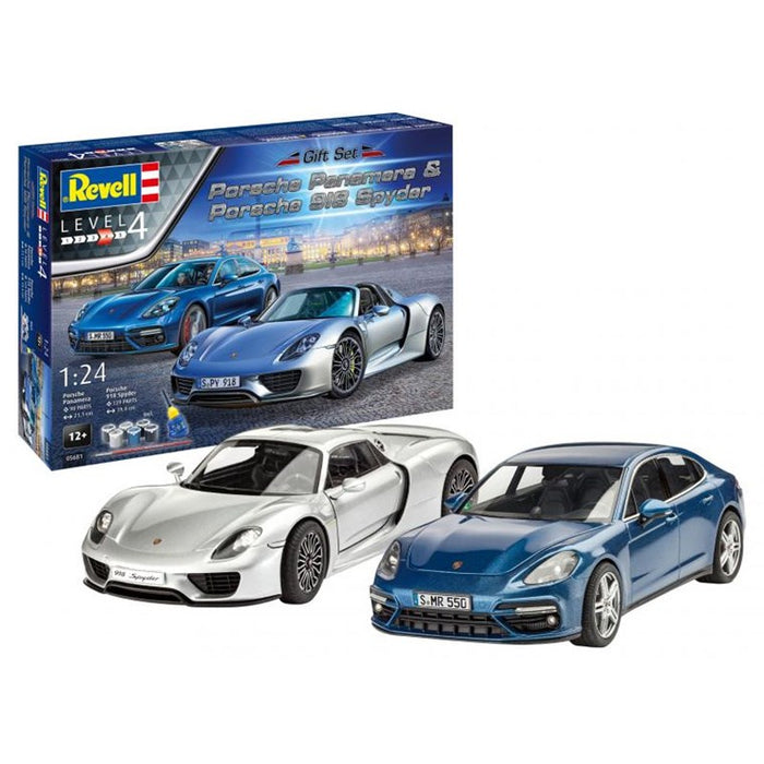 Revell 05681 1:24 Porsche 918 Spyder & Panamera Gift Set