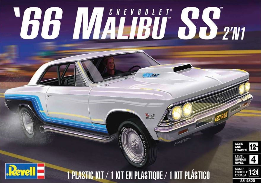 Revell 85-4520 1:24 Chevy Malibu SST 1966 2n1