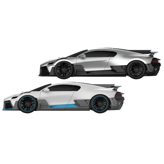 Scalextric EVO F1014SF 1:43 Bugatti Overdrive Mains Operated Slot Car Set (260cm)