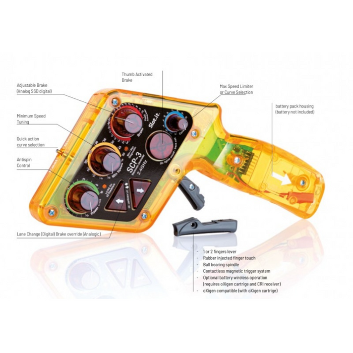 Slot.It SCP301ab SCP3 electronic slot car controller with oXigen RF power amplifier