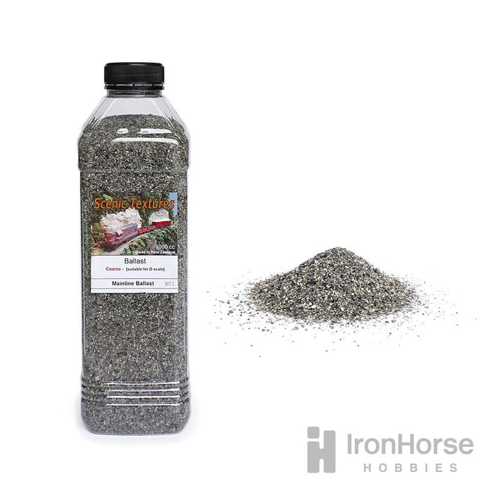 Scenic Textures BC1 Coarse Ballast - 'Mainline' (Grey) 1000cc