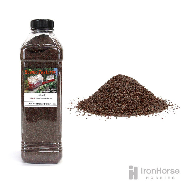 Scenic Textures BC2 Coarse Ballast - 'Yard Weathered' (Brown) 1000cc