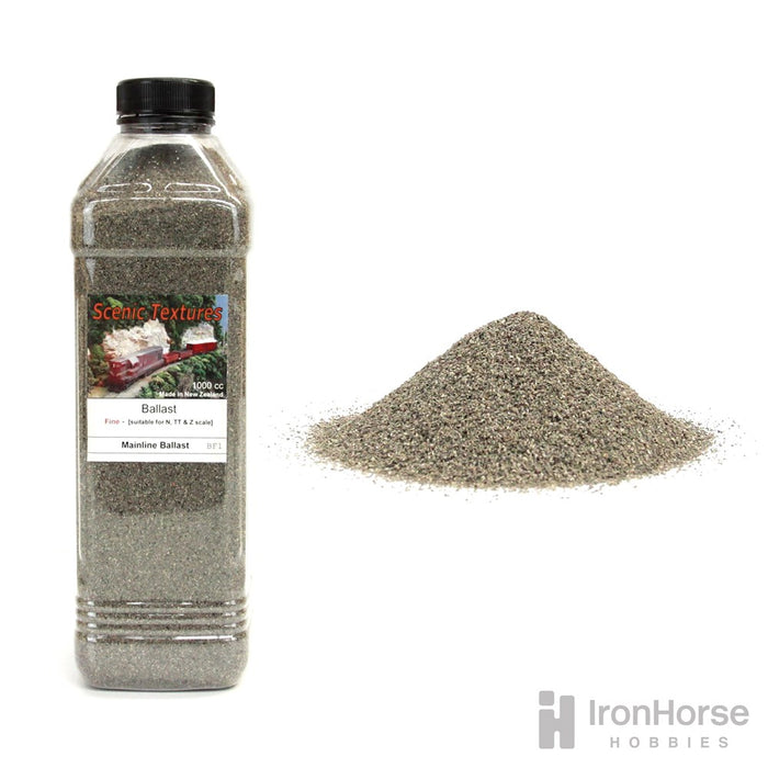 Scenic Textures BF1 Fine Ballast - 'Mainline' (Grey) 1000cc