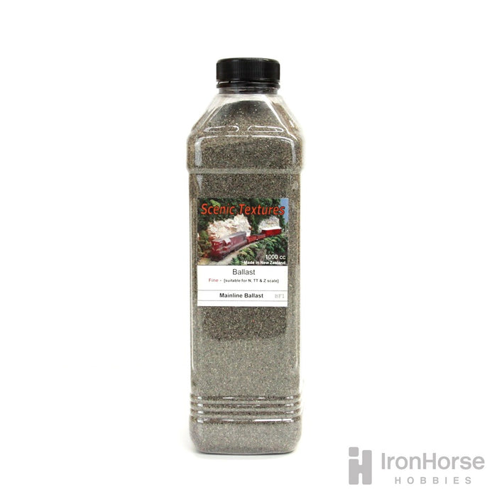 Scenic Textures BF1 Fine Ballast - 'Mainline' (Grey) 1000cc