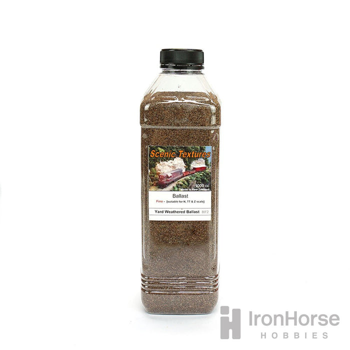 Scenic Textures BF2 Fine Ballast - 'Yard Weathered' (Brown) 1000cc