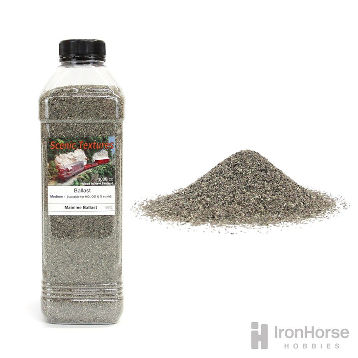 Scenic Textures BM1 Medium Ballast - 'Mainline' (Grey) 1000cc