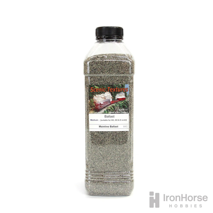 Scenic Textures BM1 Medium Ballast - 'Mainline' (Grey) 1000cc