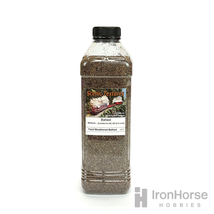 Scenic Textures BM2 Medium Ballast - 'Yard Weathered' (Brown) 1000cc