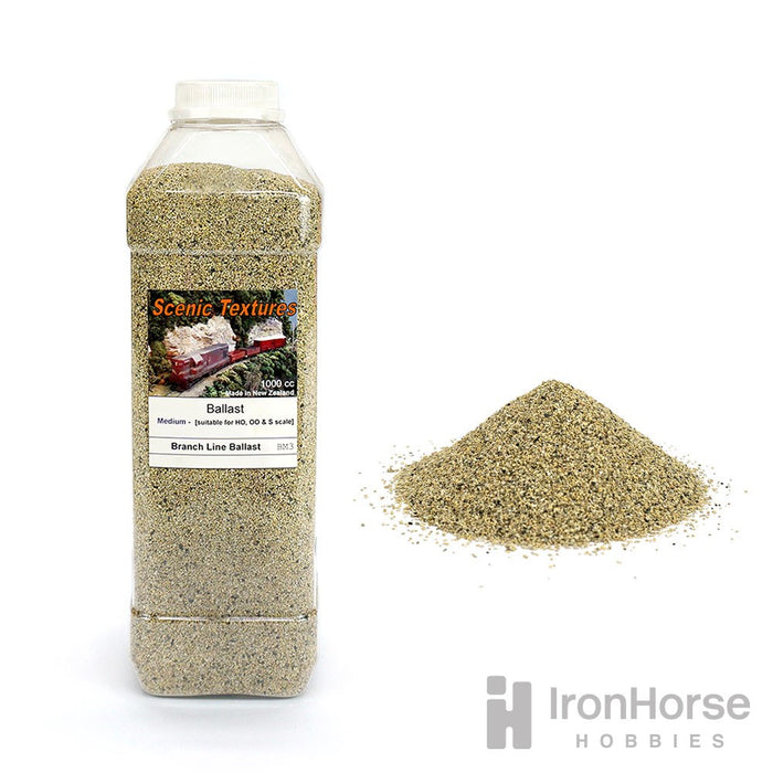 Scenic Textures BM3 Medium Ballast - 'Branch Line' (Buff) 1000cc