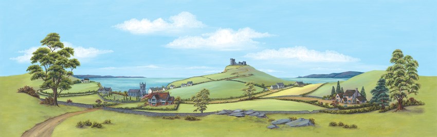 Peco SK-43 Country/Seascape Backscene (Medium 173mm x 559mm)