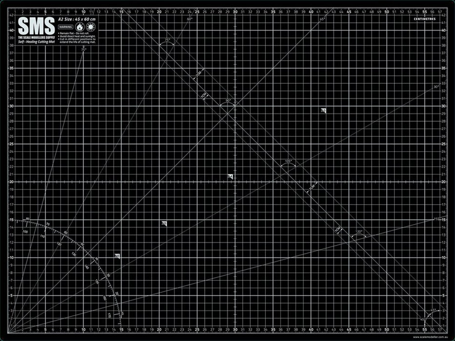 SMS CMAT03 Premium Cutting Mat A2 BLACK