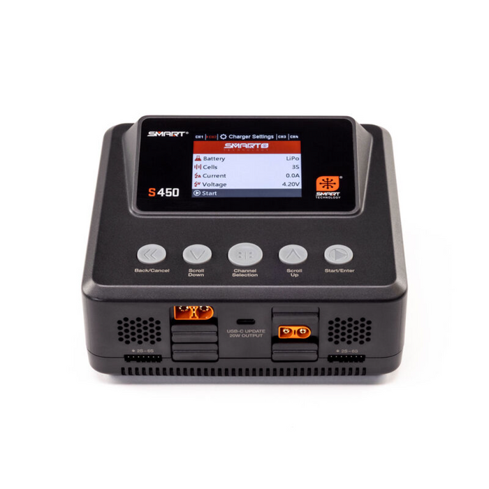 Spektrum S450 G2 AC/DC Smart Charger 4x50W IC2, IC3, IC5 Selectable
