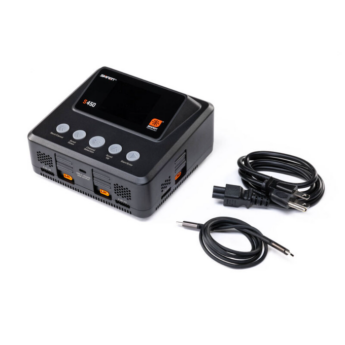 Spektrum S450 G2 AC/DC Smart Charger 4x50W IC2, IC3, IC5 Selectable