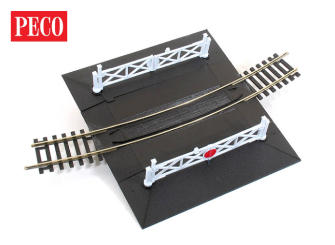 Peco ST-267 OO Setrack Level Crossing, 4th Radius (Code100)