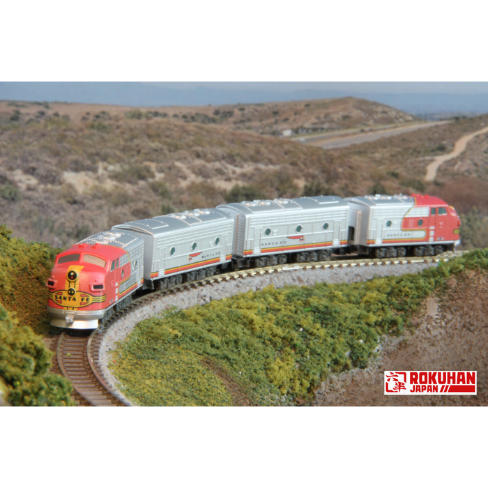 Rokuhan ST012-1 Z Shorty EMD F7 Santa Fe Shells