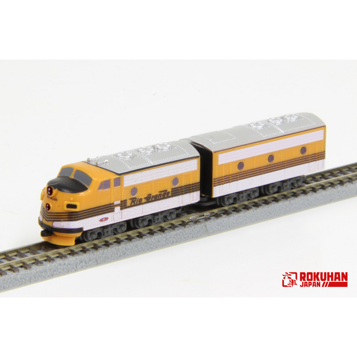 Rokuhan ST012-3 Z Shorty EMD F7 D&RGW Shells