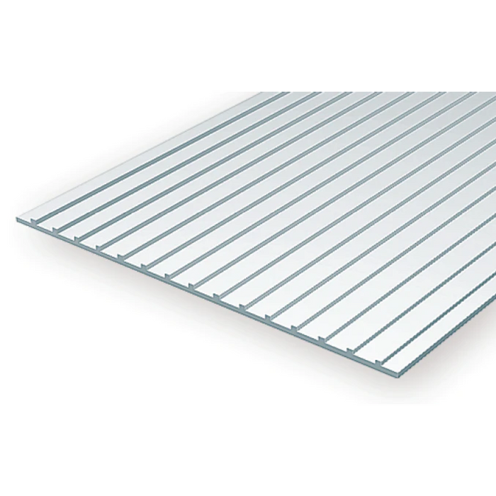 Evergreen 4524 Standing Seam Roof White (0.040in) 1.0 x 150 x 300 mm
