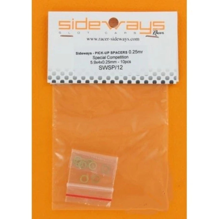 Sideways SWSP/12 Pick Up Spacers Brass Hard  0.25mm.