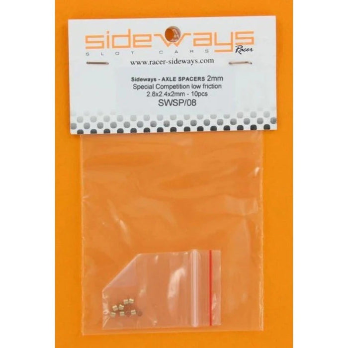Sideways SWSP/08 Axle Spacers 2.00mm Special Competition low friction 2.8 x 2.4x 2.00mm x10.