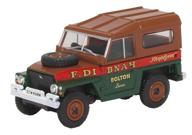 Oxford 76LRL006 1:76 Land Rover 1/2 Ton Lightweight Hard Top- Fred Dibnah