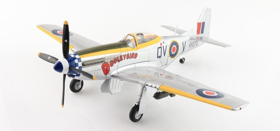 Hobby Master HA7749 1:48 North American Mustang Mk IV Diecast Model RAF No.19 Sqn, KM272 Dooleybird, Joe Dooley, 1945