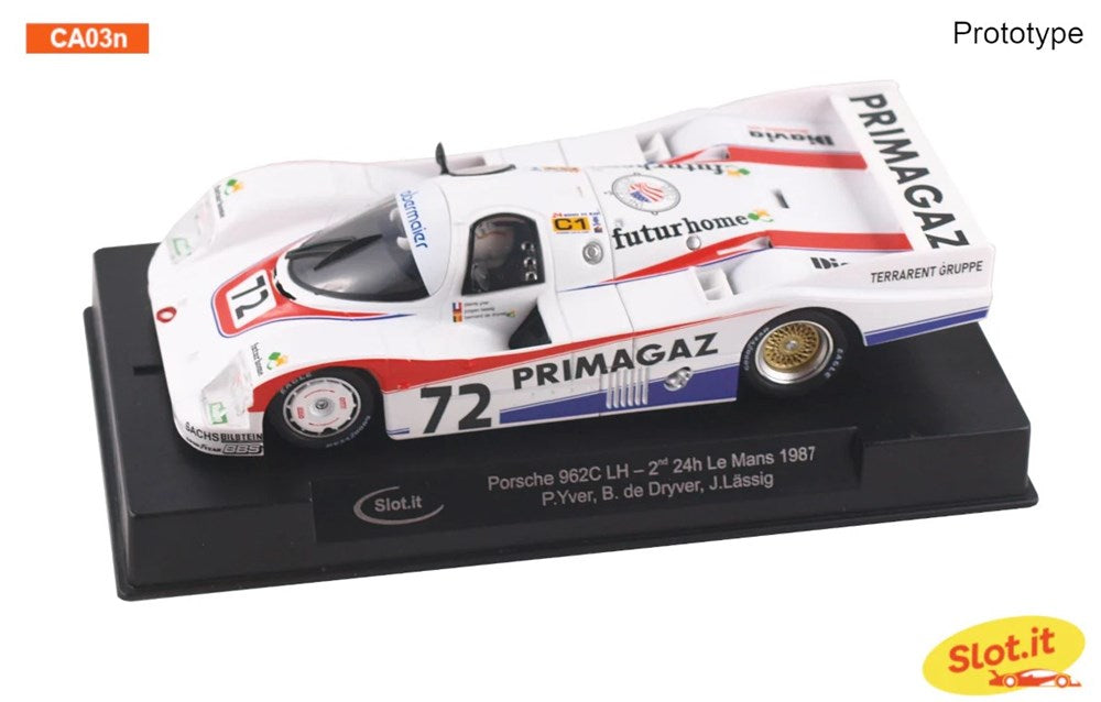 [Pre Order] SLOT.IT CA34E - Porsche 962C 85 - 24hr Le Mans 1987 #72 Primagaz