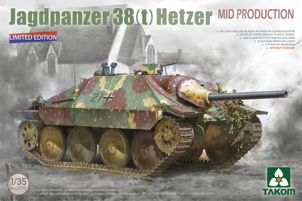 Takom 2171X 1:35 Jagdpanzer 38(t) Hetzer Mid Production (without interior)