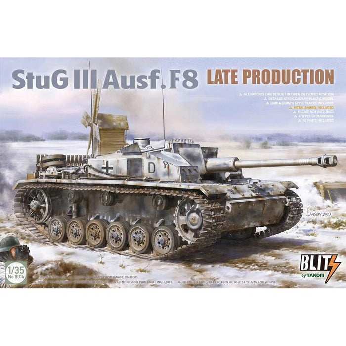 Takom 8014 1:35 StuG III Ausf. F8 Late Production