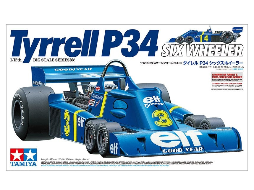 Tamiya 12036 1:12 Tyrrell P34 Six-wheeler Japan GP