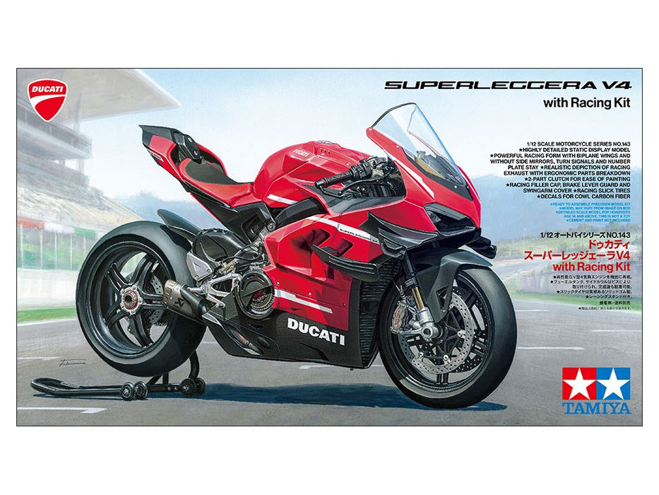 Tamiya 14143 1:12 Ducati Superleggera V4 with Racing Kit