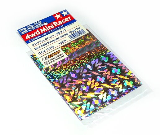 Tamiya 15195 Mini 4WD Hologram Sticker Sheet Set