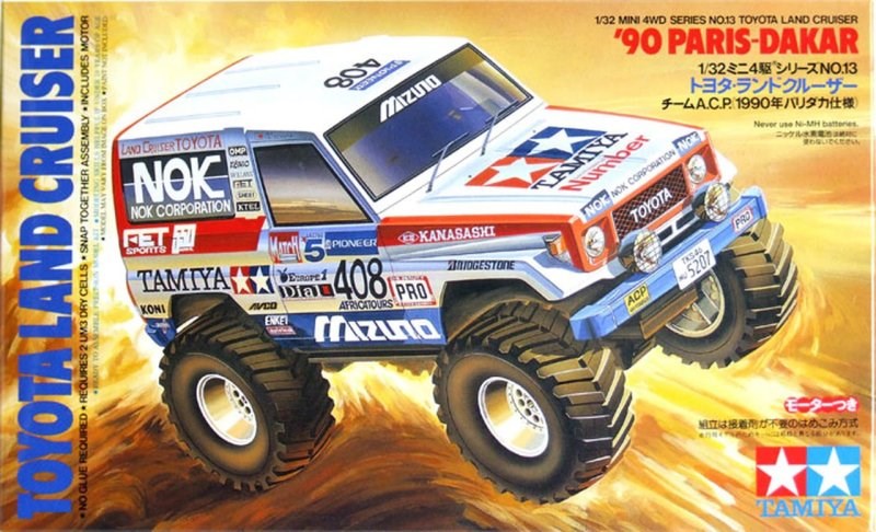 Tamiya 19013 Mini 4WD 1:32 Toyota Land Cruiser 1990 Paris-Dakar