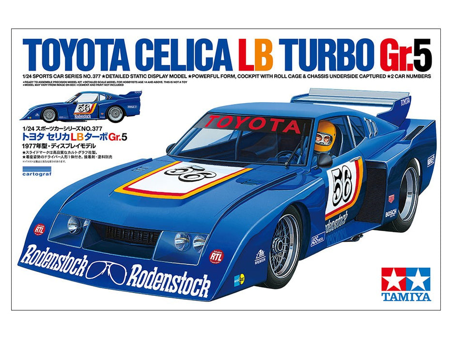 Tamiya 24377 1:24 Toyota Celica LB Turbo Gr.5