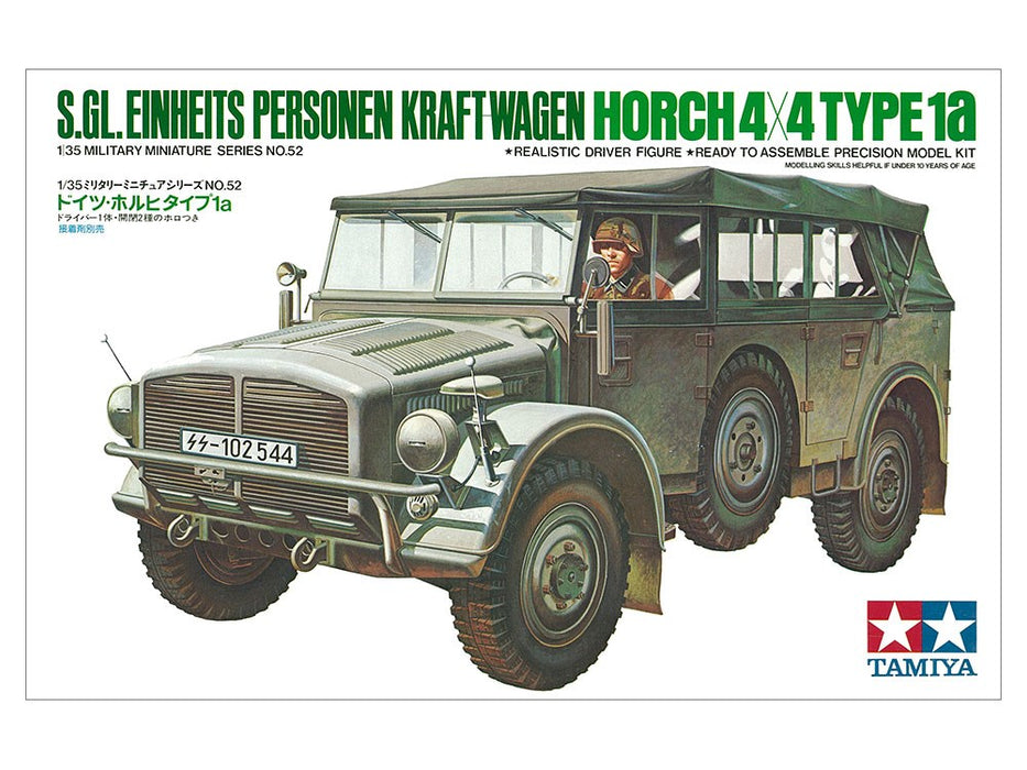 Tamiya 35052 1:35 Einheits Personen Kraft-Wagen Horch 4x4 Type 1a