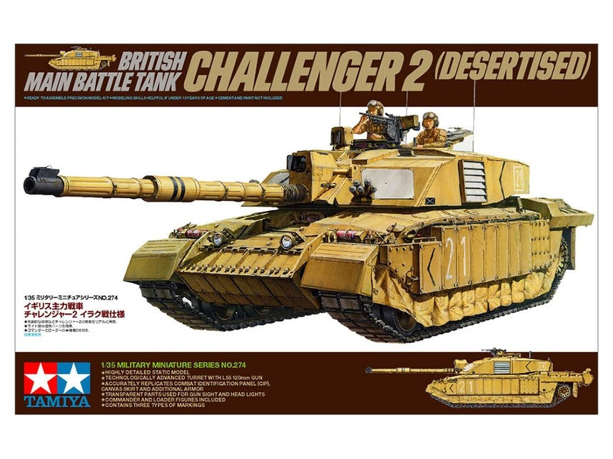 Tamiya 35274 1:35 Challenger 2 MBT (Desertised)