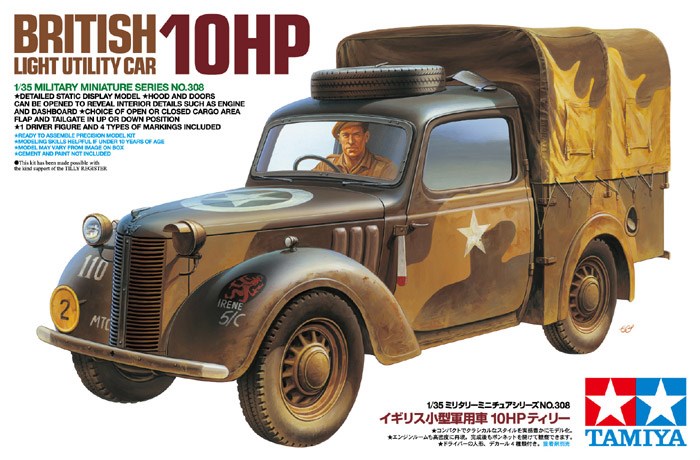 Tamiya 35308 1:35 British Light Utility Car 10HP "Tilly"