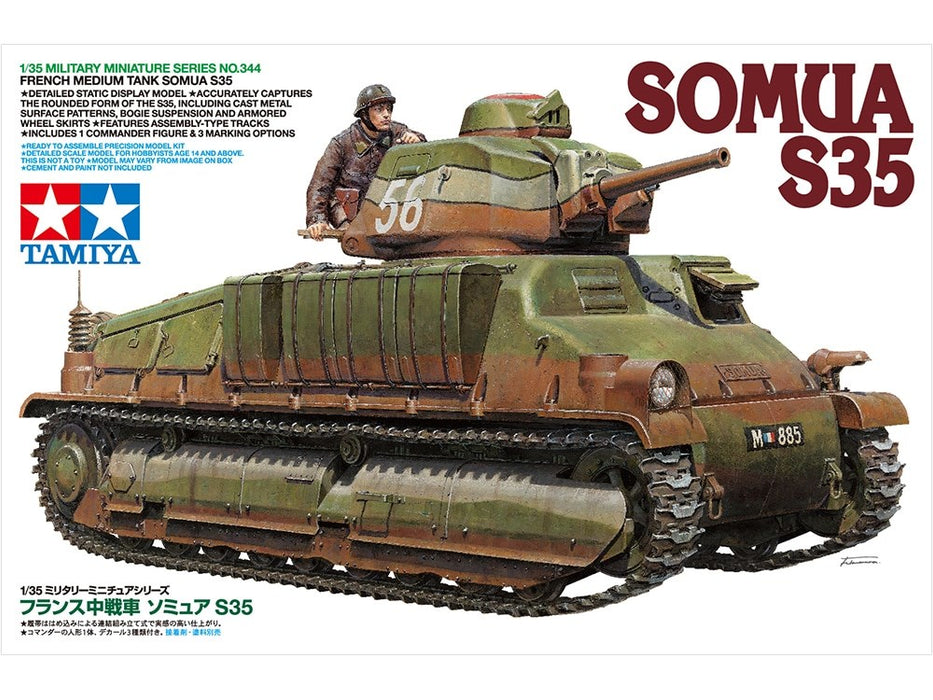 Tamiya 35344 1:35 French Medium Tank Somua S35