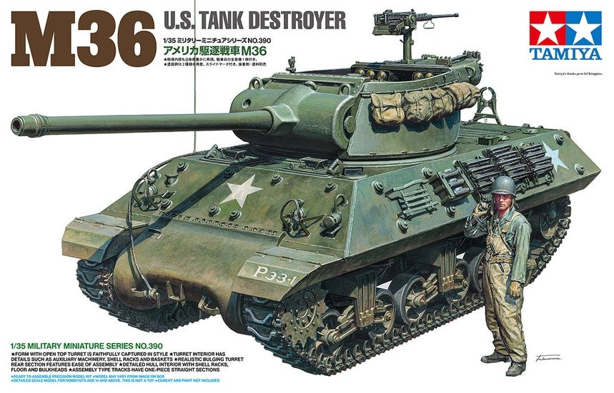 Tamiya 35390 1:35 M36 U.S. Tank Destroyer