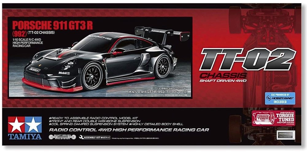 Tamiya 58745 1:10 R/C Porsche 911 GT3 R (992) (TT-02 Chassis)