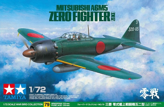 Tamiya 60779 1:72 Mitsubishi A6M5 Zero Fighter (Zeke)