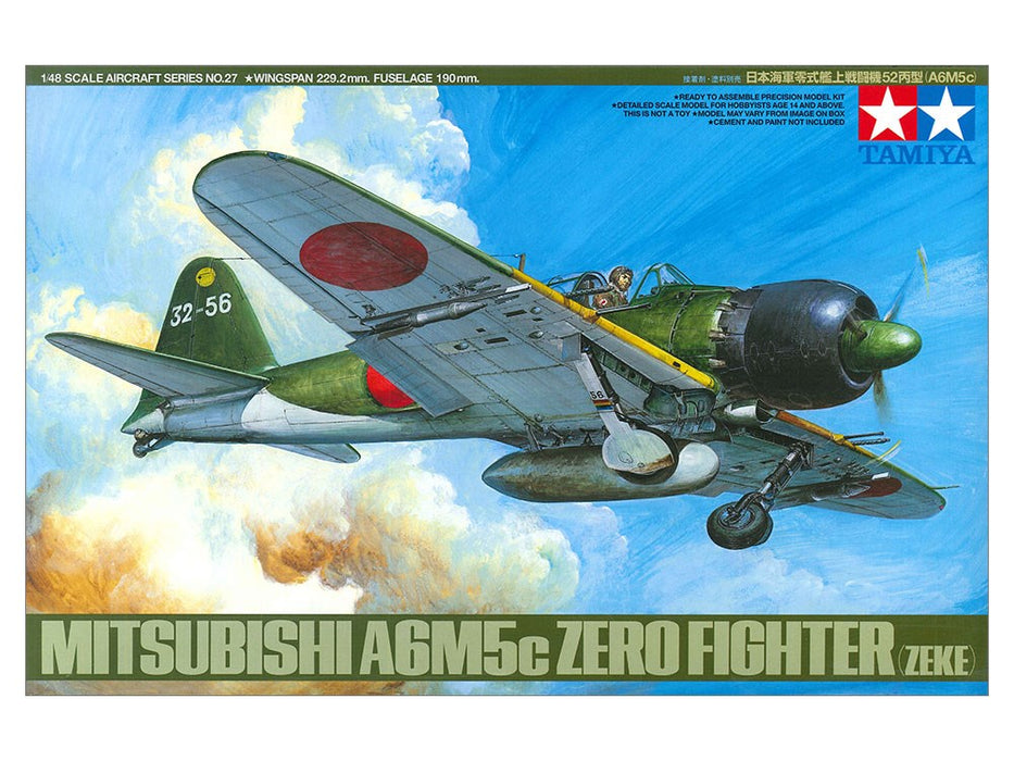 Tamiya 61027 1:48 Mitsubishi A6M5c Zero Fighter (Zeke)