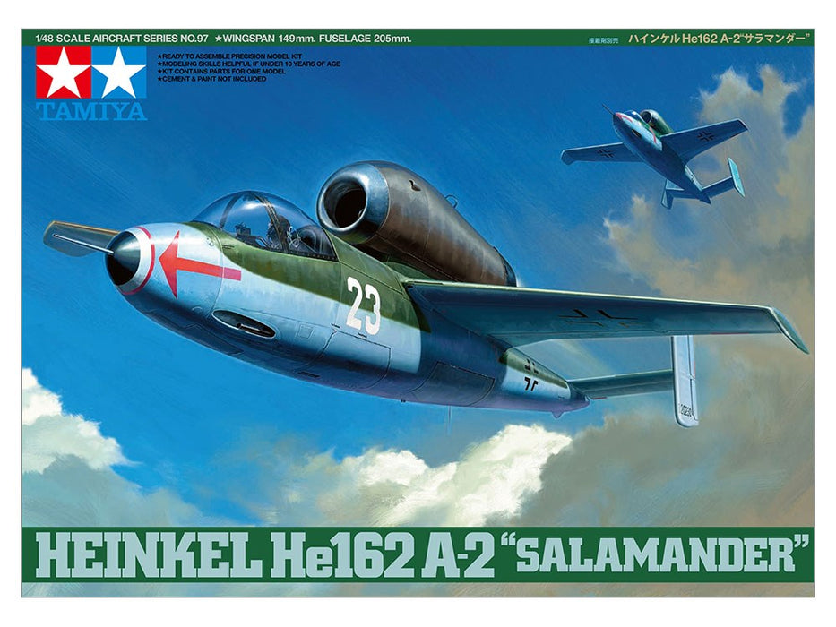 Tamiya 61097 1:48 Heinkel HE162 A-2 "Salamander"