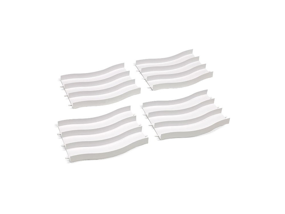 Tamiya 69575 Mini 4WD Japan Cup Junior Circuit - Wave Section Set (White, 4pcs)