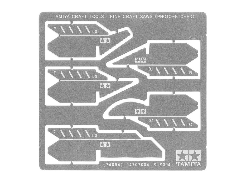 Tamiya 74094 Fine Craft Saws (Photo-Etched)
