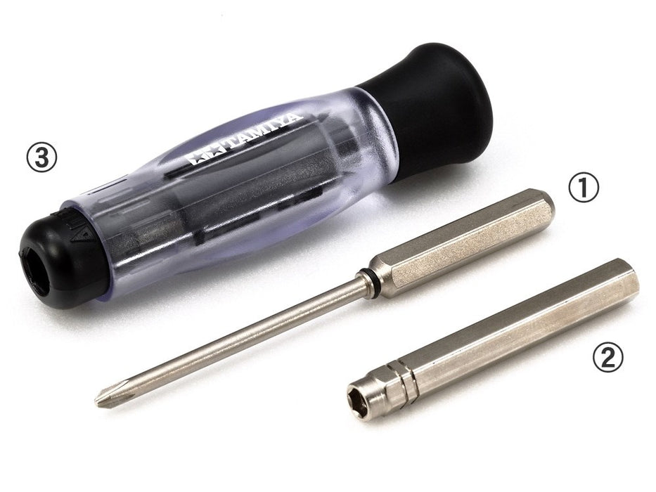 Tamiya 74131 Mini 4WD (+) Screw & Nut Driver Set Pro