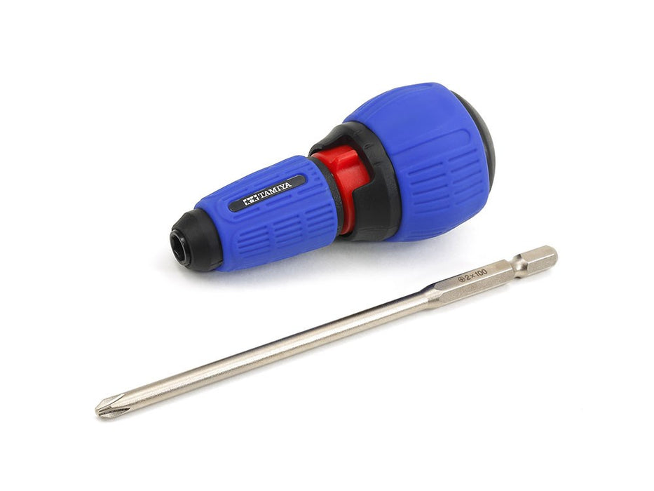 Tamiya 74152 Ratcheting Screwdriver Pro w/(+) bit Large - JIS M3-M5