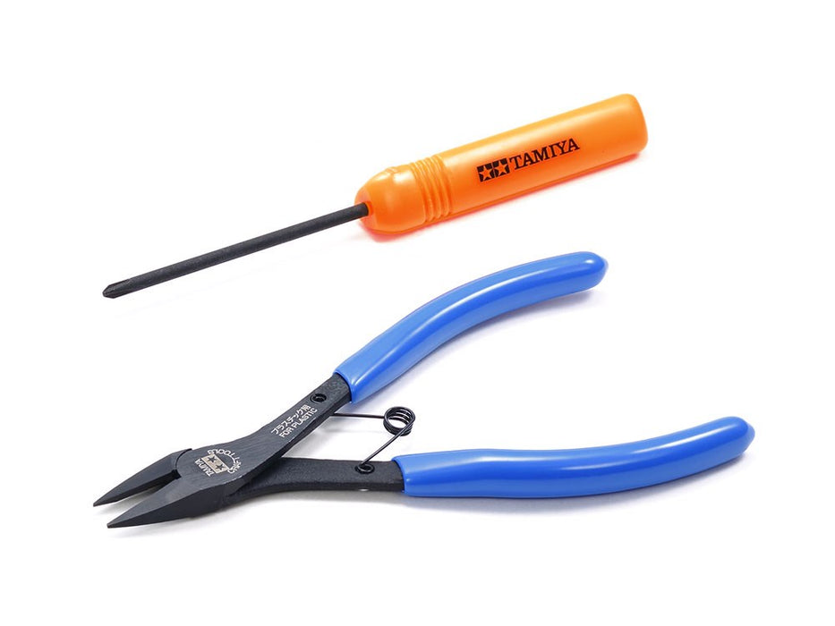 Tamiya 74158 Mini 4WD Tools (Side Cutters, (+) Screwdriver)