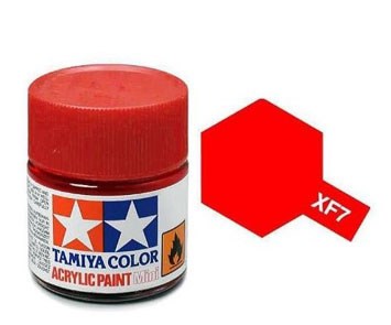 Tamiya XF7 Flat Red Acrylic Paint - 10ml