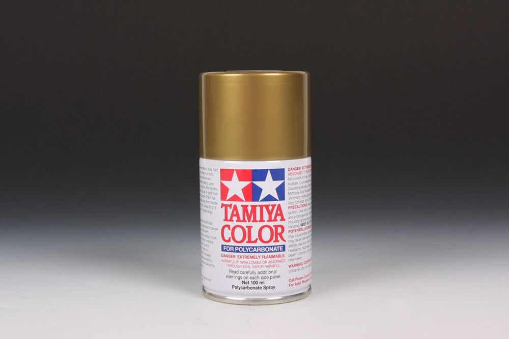 Tamiya 86013 PS-13 Gold - 100ml Polycarbonate Spray Paint