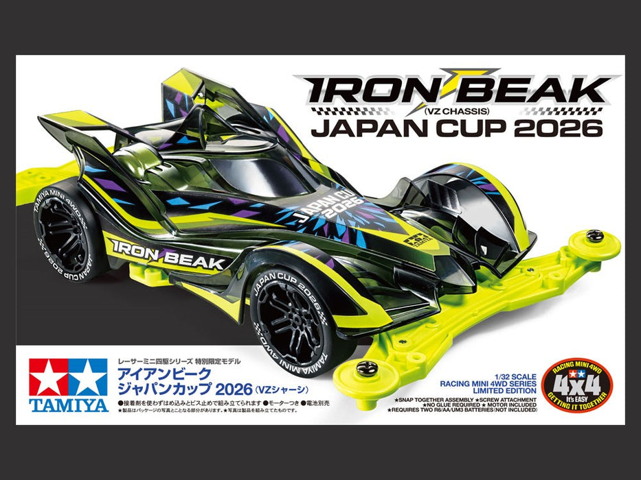 Tamiya 95190 Mini 4WD Iron Beak Japan Cup 2026 (VZ Chassis)